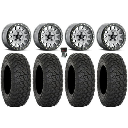 Method 401 Beadlock 15 Wheels Titanium 33 RT320 Tires Polaris RZR Turbo R & Pro R Ranger 1500 Xpedition Method 401 Beadlock 15 Wheels Titanium 33 RT320 Tires Polaris RZR Turbo R & Pro R Ranger 1500 Xpedition