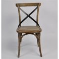 thumbnail image 2 of Plata Import Hillenbrand Black Cross Back Side Dining Chair (Set of 2), 2 of 5
