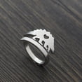 thumbnail image 3 of Anillo De Amor De Dinosaurio Anillo De Aleación Anillo De Dedo De Dinosaurio Ajustable Regalo Para Los Amantes Advancent AP005690-00, 3 of 6