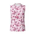 thumbnail image 6 of Lsque Flower Butterfly Print Men's Cotton Blend Sleeveless Muscle Shirts (S-3XL)- Moisture Wicking, Odor Protection, UPF 30+,X-Large, 6 of 8