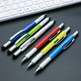 thumbnail image 6 of HongHeng 9Pcs Tool Pen 7-in-1 Multitool Tech Tool Pen with Ruler, Level Gauge, Ballpoint Pen, Stylus Pen, Screwdriver and Slotted Screwdriver Multifunction Pen Tool Gadget for Men, 6 of 9