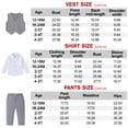 thumbnail image 6 of SANMIO Toddler Boy Suit Baby Boy Church Clothes Formal Dress Baptism Outfit Sets Shirt+Tie+Vest+Pants Kids Tuxedo 1-5T Boys Wedding Clothes, 6 of 7