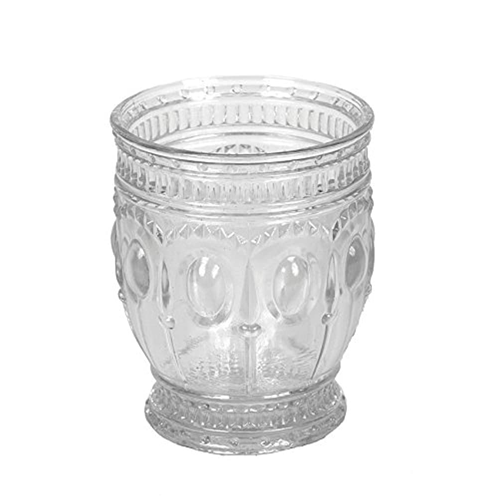 Creative CoOp 8 oz. Embossed Drinking Glass/Votive Holder