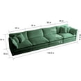 thumbnail image 2 of Oversized Modular Sectional Sofa Modern Deep Seat Cushions Sleeper Sofa&Couch W/ 6 Pillows, DIY Free Combination 4 Seaters Upholstered Living Room Couch for Home Apartment Office, 2 of 10