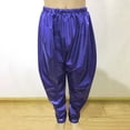 thumbnail image 2 of NordicNest Unisex Kids Metallic Harem Pants, Loose Fit Hop Street Dance Performance Trousers Blue 100, 2 of 7