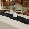thumbnail image 5 of Mupvlun Table Runner Cheesecloth, Rustic Boho Cheese Cloth Table Runner for Wedding Party, Sheer Gauze Centerpiece, Kitchen Dining Table Decorations, (70.87"x35.43") Black, 5 of 5