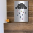 thumbnail image 5 of Luxe Metal Art 'Rainy Day Rainbow I' by Victoria Borges, Metal Wall Art, 12" x 16", 5 of 9
