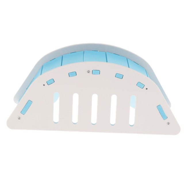 Puente Giratorio Hámster Complimentos Mascota Color Brillante Ecológico Duradero Azul