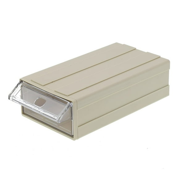 Stackable Plastic Hardware Parts Storage Boxes Component Screws Tool Box Grey