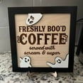 thumbnail image 4 of Halloween Fresh Ghostly Coffee Sign Tabletop Ornament Funny Halloween Ghostly Ornament Sign Coffee Sign Halloween Sign Coffee Sign Halloween Kitchen Sign With Bracket, 4 of 5
