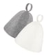 thumbnail image 5 of 2 piezas de gorro de sauna, accesorios de baño para evitar el sobrecalentamiento. 1 gris y 1 blanco, 5 of 9