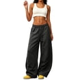 thumbnail image 6 of Resicozy Wide Leg Sweatpants for Women High Waisted Baggy Sweat Track Pants Drawstring Casual Lounge Pants with Pockets Dark Gray XL, 6 of 6