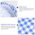 thumbnail image 5 of ORDDIART 1 Set Picnic Table Cover and 2 Bench Covers Blue Flannel Waterproof, 5 of 5