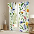 thumbnail image 3 of Castle Fairy Teenagers Spring Garden Flowers Black Out Curtains,Vintage Chic Floral Curtains Pack of 2 (42x63 Each),Botanical Tree Leaves Bedroom Curtains,Breathable Home Decor, 3 of 6