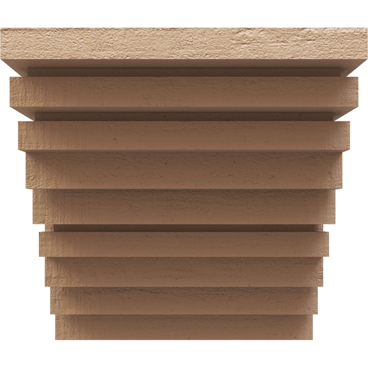 11"W x 11"D x 11"H Wide Landon Rough Cedar Woodgrain TimberThane Corbel, Primed Tan