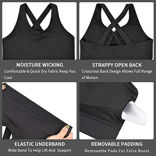 New Beautiful Back Sports Underwear Women's High-strength Shockproof  Gathered Running Thread Cloth Fitness Yoga Vest Bra