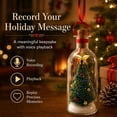thumbnail image 2 of Recordable Christmas Tree Message in a Bottle Ornament with Playback | Voice Message Keepsake, Snow Scene Glass Bottle, Home Christmas Decoration,Perfect Gift for Christmas, 2 of 9