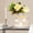 White, variant on Rustic Farmhouse Table Centerpiece Vase with Artificial Flowers & LED Light Glass Jar Lantern, Battery Operated Hanging Decor Lamp, Ideal Farmhouse & Christmas Tabletop Ornament