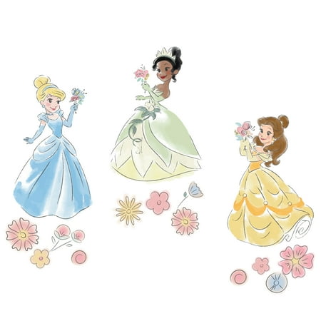UPC: 0084122013094 | Lambs & Ivy Disney Princesses Wall Decals/Stickers – Belle/Tiana/Cinderella