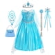 thumbnail image 5 of Vestido de Elsa para niñas, cumpleaños, Halloween, carnaval, fiesta de Pascua, disfraz de Anna para niñas, 5 of 5
