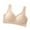 Beige, variant on Wireless Seamless Bras for Women Solid Color No Underwire Push Up V Neck Full Coverage Bralettes Sports Everyday Bras,Black,34 C