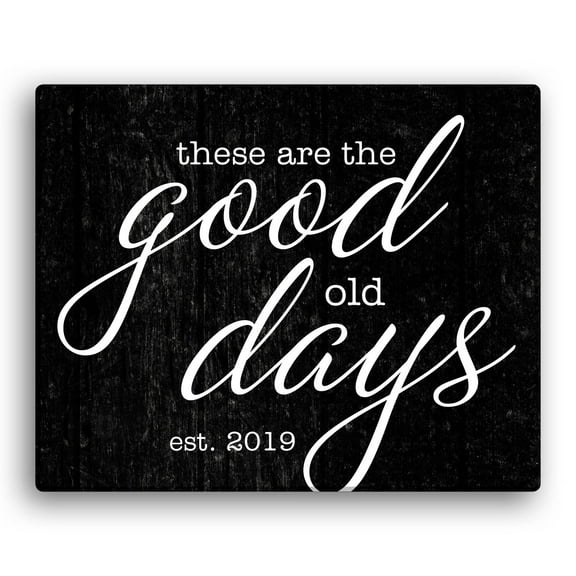 The Good Old Days Personalized 16x20 Canvas