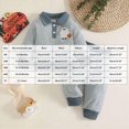 thumbnail image 4 of Gerichy Baby Boy Clothes Halloween Toddler Fall Winter Outfit Sweater Toddler Boy Striped Clothes 3 6 12 18 Months 2 3T Pant Set, 4 of 7
