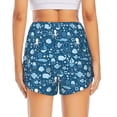 thumbnail image 2 of Lsque Octopus And Whale Printed Women's Running Shorts with Liner Pockets,Elastic Quick Dry Workout Athletic Gym Yoga Shorts,Womens High Waist Shorts-X-Large, 2 of 9