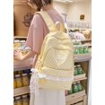 thumbnail image 3 of PRIYAL Polka Dot Backpack Cute Coquette Backpack with Lace Trim Kawaii Back Pack Everyday Daypack for Weekend, 3 of 12