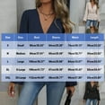 thumbnail image 3 of fheaev Blouse Top for Women 2025 Fall Long Sleeve Shirts V-Neck Pullover Top Soft Loose Fit Tops Solid Color Tunics Top Basic Tees Business Casual Fashion Trendy Outfits, 3 of 7