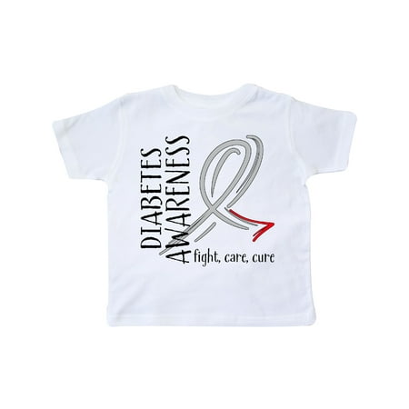 

Inktastic Diabetes Awareness- fight care cure Gift Toddler Boy or Toddler Girl T-Shirt
