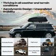 thumbnail image 4 of Rooftop Cargo Box Carrier AUSUM MOTOR Large 5 Cubic Feet Car Top Mount Travel Luggage Storage, 110LBS Weight Capacity, With Keys, Matte Black, 4 of 9