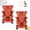 Red, variant on DUNCHATY Double Harvest Strawberry Tower (6-Tier, 2-Pack) - Space-Saving Vertical Planter for Balconies, Red