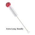 thumbnail image 6 of Red+Whtie Long Handle Cleaning Brush,Bendable Hummingbird Feeder Cleaning brushes,for Washing Narrow Neck Beer Wine Bottle Thermos Vases (Set of 3), 6 of 7