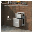 thumbnail image 3 of Outdoor Kitchen Drawers 13"W x 20.5"H x 21"D, Double BBQ Access Drawers, Stainless Steel Handle, BBQ Island, Patio Grill Station, 3 of 7
