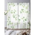 thumbnail image 2 of Sage Green Branches Sheer Curtains for Living Room Bedroom Spring Watercolor Branches Botanical Sheer Curtains 96 Inch Long 2 Panels Set Light Filtering Curtain Window Treatments Drapes, 2 of 6