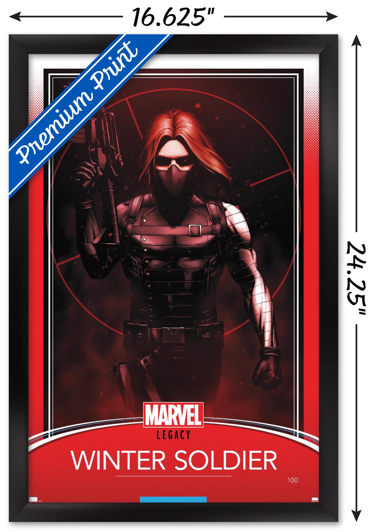 Marvel Comics - Winter Soldier - Tales of Suspense #100 Variant Wall Poster, 14.725" x 22.375", Framed