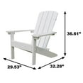 thumbnail image 5 of northbeam Lakeside Faux Wood Adirondack Chair, White, 5 of 5