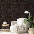 thumbnail image 4 of Abyssaly Floral Wallpaper Peel and Stick 17.3"×118" Floral Black Wallpaper Vintage Self Adhesive Textured Contact Paper Home Decor Wall Covering Old Furniture Renovation, 4 of 9
