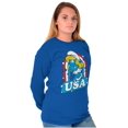 thumbnail image 5 of Smurfette Cartoon American Cutie USA Women's Long Sleeve T Shirt Brisco Brands S, 5 of 6