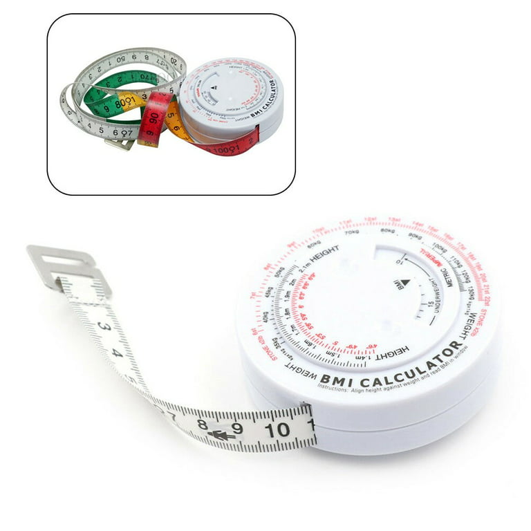 Body Measure Tape 150cm BMI Body Mass Index Tape Measure Retractable Tape  Arms Chest Thigh or Waist Measuring Tape BMI Calculator, Measures Tools