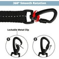 thumbnail image 2 of Long Dog Leash 15 FT: Heavy Duty Rope Leashes for Dogs Training with Swivel Lockable Hook Reflective Threads Bungee and Padded Handle - Dog Lead for Large Small Medium Dogs Outside Walking Hiking Grey, 2 of 6