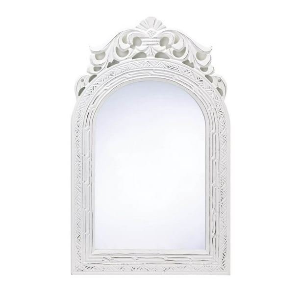 Wall Decor Mirror, Archedtop Wood Framed Decorative Wall Mirror