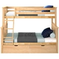 thumbnail image 3 of BEDSMART Lits Superposés Simple sur Double en Bois Massif avec Rangement / Naturel, 3 of 6