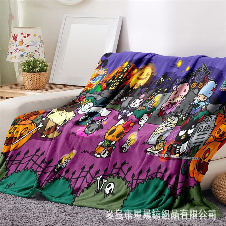 Sanrio Hello Kitty Halloween Blanket Kawaii Halloween Room