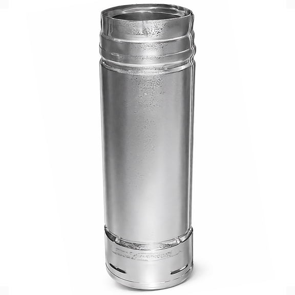DuraVent PelletVent Double Wall Straight Stove Pipe, 36" L x 3" Diameter