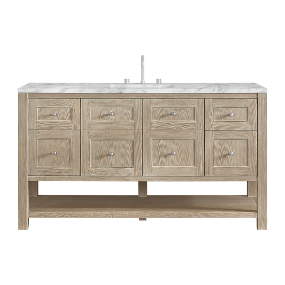 James Martin Vanities 330-V60s-3Car Breckenridge 60" Free Standing Single Basin Poplar