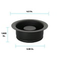 thumbnail image 2 of Mr. Scrappy Garbage Disposal Flange and Stopper for Standard 3.5" Kitchen Sink Drains, Black 21-DSFS3-BK, 2 of 4