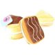 thumbnail image 4 of YOITEA - Juguete de peluche chirriante para perros: 2 piezas con diseño de comida, juguete para la dentición de cachorros, juguete masticable para mascotas, interactivo, portátil y agresivo., 4 of 5