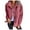 Pink, variant on Xmyrz Fall Jackets For Women 2025 Cozy Turn Down Collar Trendy Long Sleeve Button Up Wool Outgoing Top Coat Outerwear Jacket